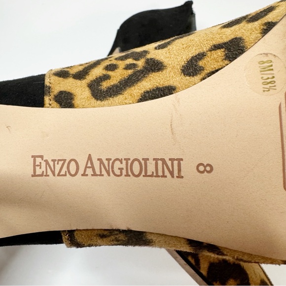 Enzo Angiolini Reatha Leopard Print Stiletto Booties - Picture 10 of 11